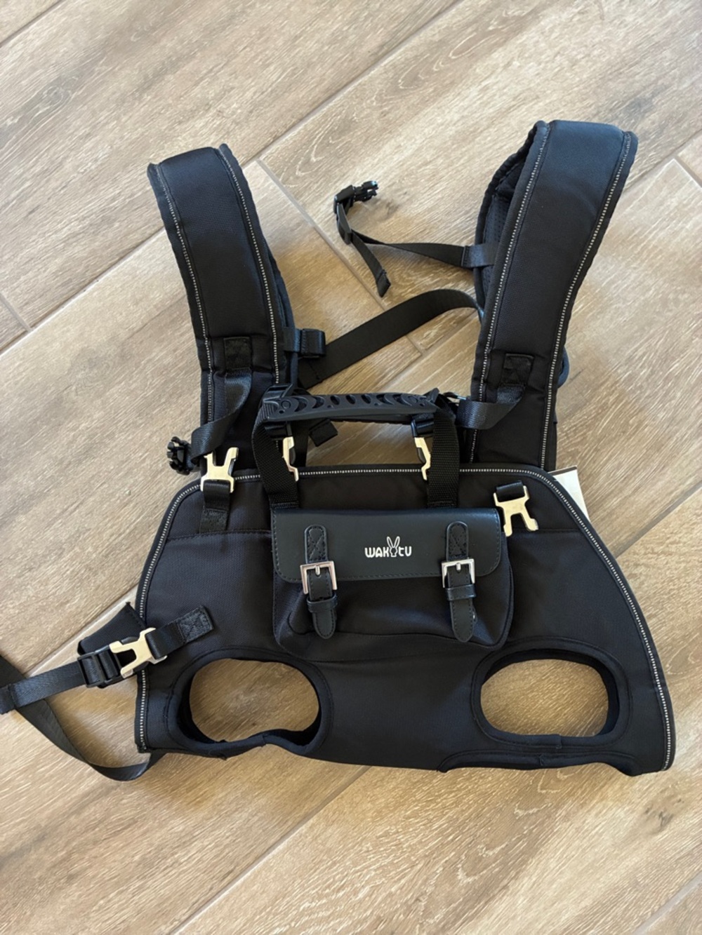 Black Hands-Free Small Pet Carrier Harness